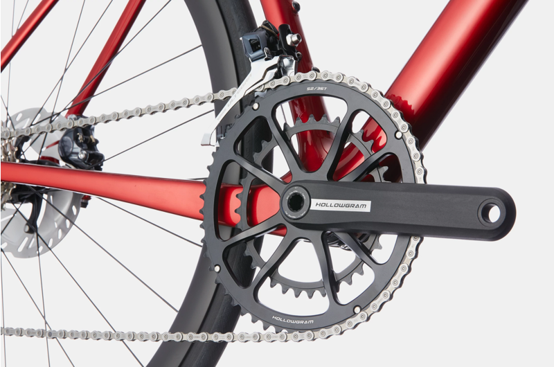 2021 Cannondale SuperSix EVO Hi-MOD Disc Ultegra Road Bike in Red-4